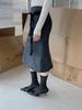 Dorothy Spring Korean Slimming Fishtail Midi Skirt - Versatile Solid Color with Tempered Slit for Women