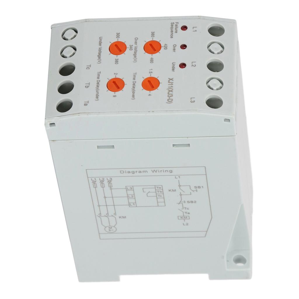 Protector de Defecțiune de Fază și Releu de Monitorizare a Secvenței Fazelor Dispozitiv de Protecție la Supratensiune AC380V