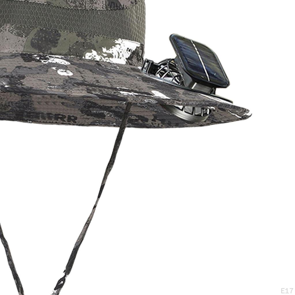 Kühlende Ventilatorhüte Sonnenhut Atmungsaktiver Fischerhut Schutz Cowboy mit für Reisen