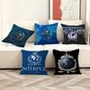 IInterpol LOGO Pillow Covers Cartoon Sofa Decorative Home Doublesided Printing Short Plush Cute Cushion Cover