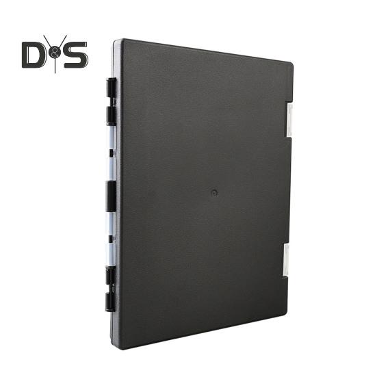 Skrzynka na sprzęt wędkarski przenośna skrzynia na przynęty kamuflażowa plastikowa dwustronna tacka na sprzęt wędkarski skrzynka na sprzęt wędkarski na haczyki z cekinami