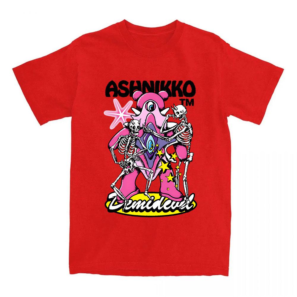 

Футболка Skeleton Dry Hump Ashnikko Itty Bitty Album 2025 Новая футболка с коротким рукавом и круглым вырезом Унисекс Уличная одежда Футболки Женский графический топ XXL красный