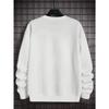 1pc Men'S Fashion Creative Artistic Bear Print Casual Crew Neck Sweatshirt, Polyester Knit Fabric with Slight Stretch, Loose Fit Long Sleeve Pullover