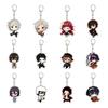 55MM Anime Bungo Stray Dogs Nøkkelring Nakajima Atsushi dazai osamu Edogawa Rampo Nøkkelring Akryl Modellplate Julegaver