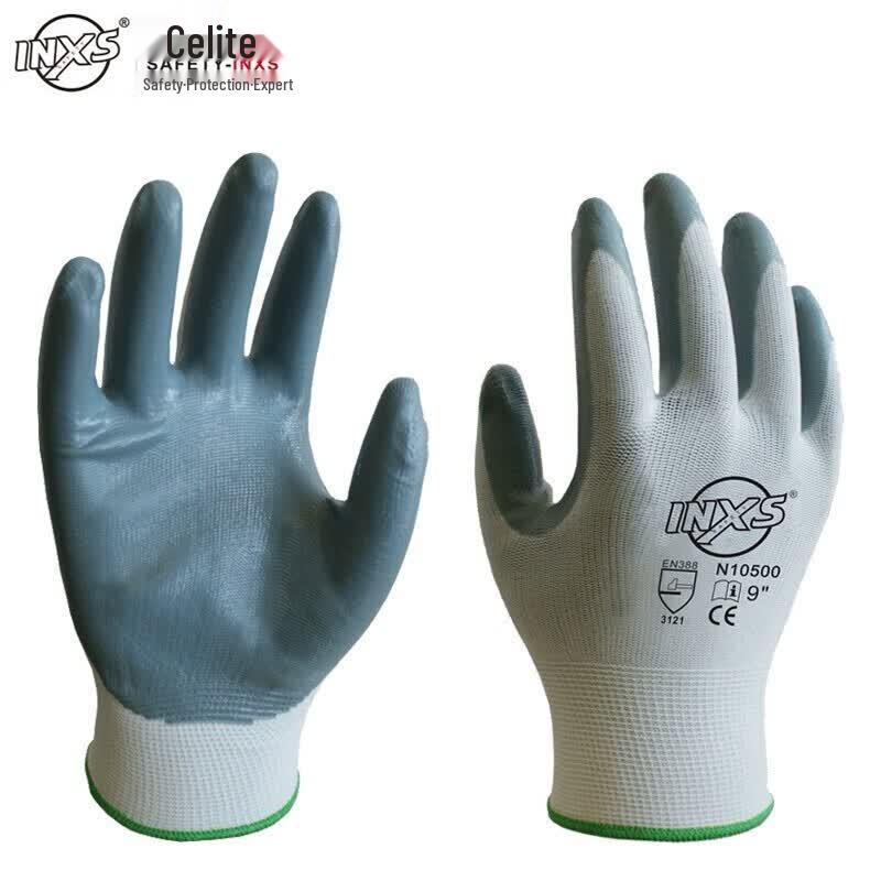 Sailite N10500 Nitrile Coated Work Gloves One Size