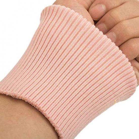 Pukido 9cm*8cm Stretchy Cotton Knitted Rib Fabric Cuff Fabric for DIY Down Jacket Hoodie 1 Pair - (Color: Army-grren)