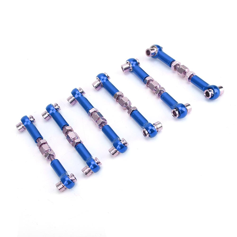 

6 pcs Adjustable Servo Links Tie Rod Set for RC Car 110 Buggy Tourning Car 47mm Accessorieslight