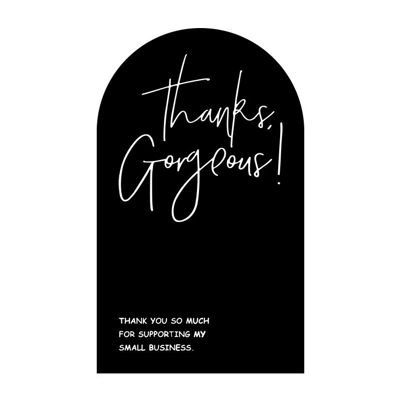 In-Stock Rectangular Thank You Stickers for Airplane Box Sealing, Gift Box Packaging, Decorative Coated Paper, Self-Adhesive.