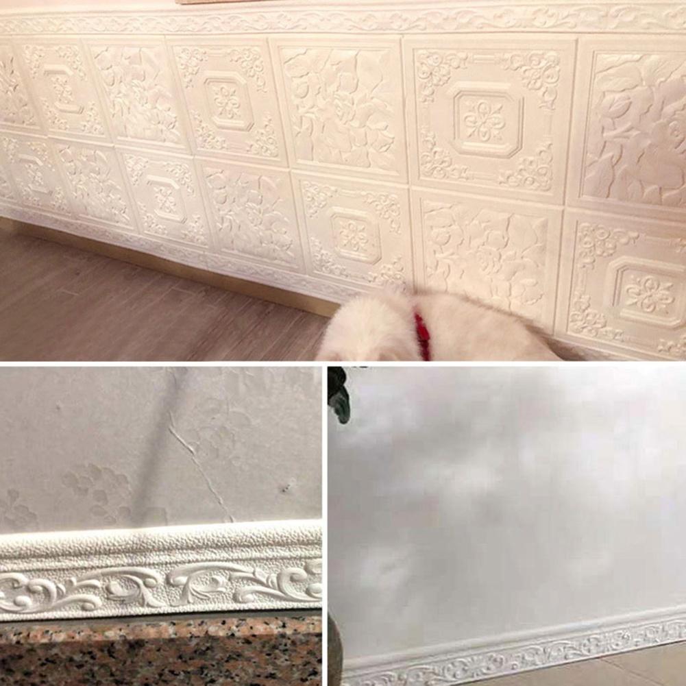 Waterproof 3D Wall Trim Wallpaper Border Erosion Resistant
