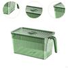 Food Organizer Container for Fridge with Drainage System