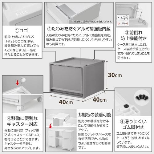 Tenma Fits Case FC40, a fully assembled storage case for use in the kitchen or laundry room. Its 40cm depth makes it perfect for space-saving storage.