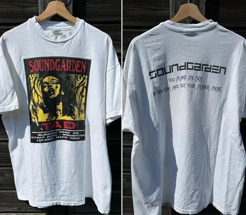 1994 Soundgarden TAD show basic style 2 side T shirt vtg Men Women S5XL Unisex T-Shirt S