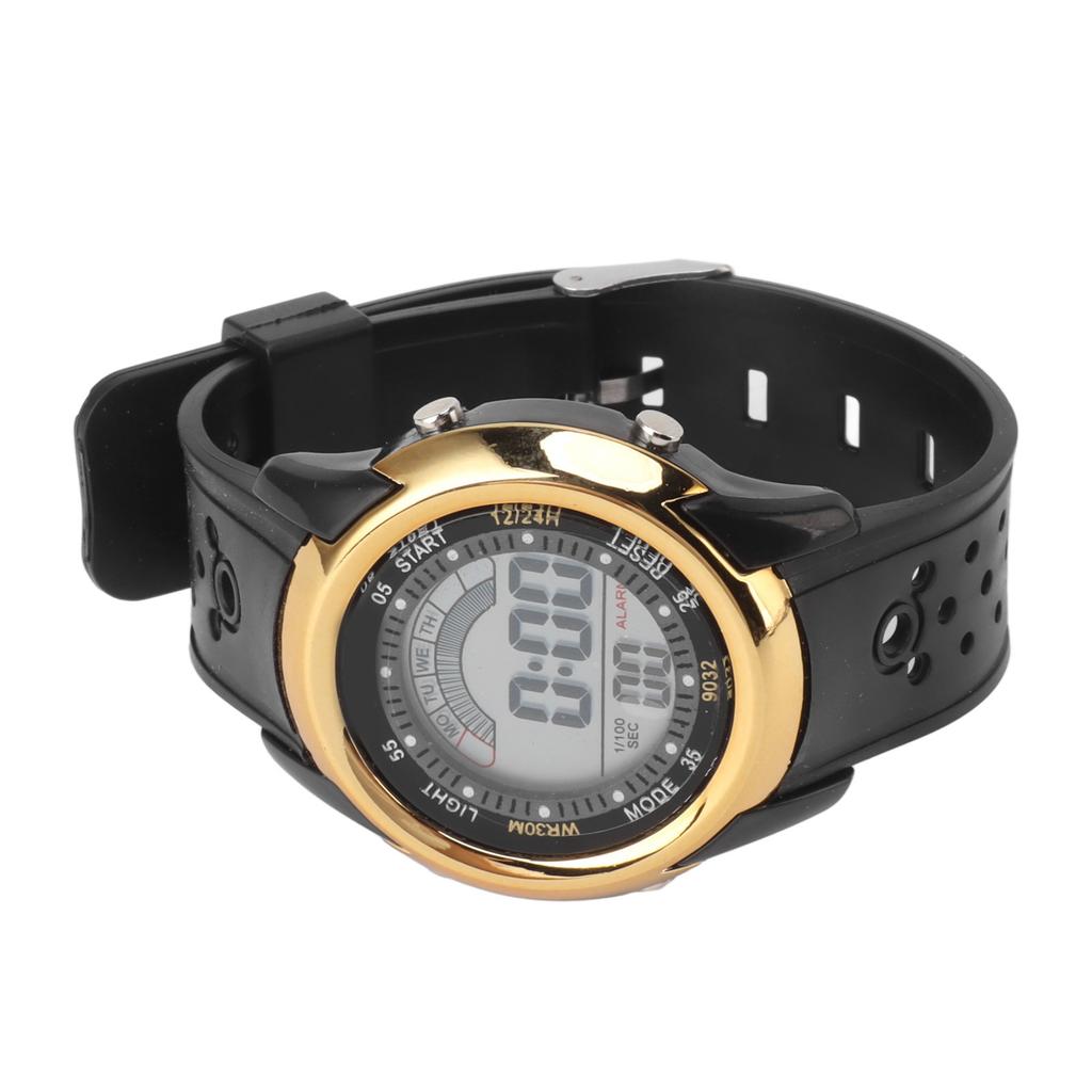 Sports Watch Luminous Waterproof Wear Resistant Alarm Function Stylish Digital Sports Watch for Outdoor Activities