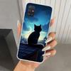 Anime Cat Rain Animal Phone Case for Samsung Galaxy A52 A32 A22 A12 A02S A50S A30S A10S Note 20 Ultra 10 Plus S10 A31 A20 A71 A7