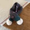 Children Knitted Scarf Soft and Warm Heart Pattern Neck Warmer Fashionable Autumn Winter Various Outfit Neck Gaiter