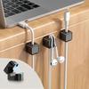6/12 Pcs Magnetic Cable Clip Cable Holder Adhesive Wire Keeper Cord Cable Organizer For Home Office Under Desk Management