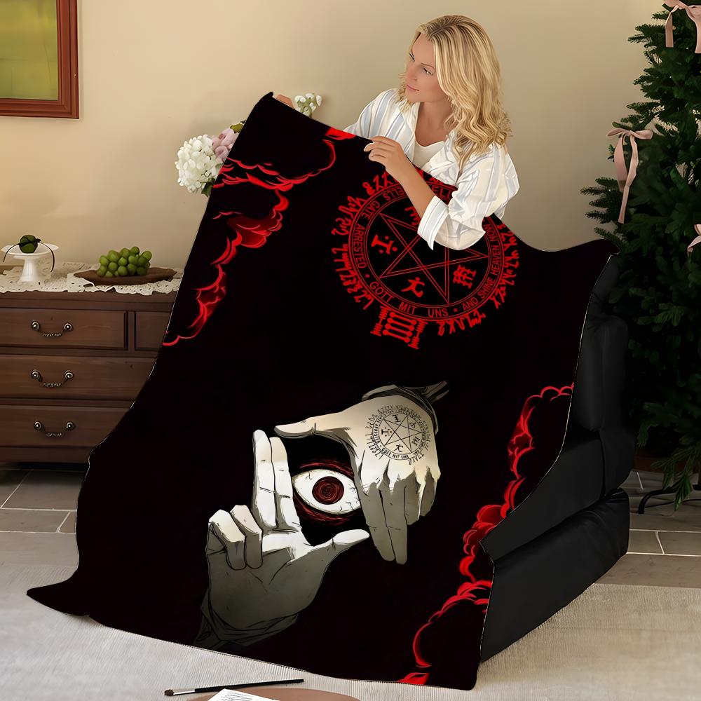 Anime H-Hellsing Throw Flannel Blanket, Soft Warm, Durable & Washable cute Cool