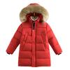 Thicken Winter Boys Jacket Fur Collar Fashion Keep Warm Kids Jacket Hooded Zipper 5-12 Years Children Outerwear Clothing