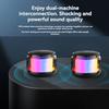 Boxă Soundbar Portabilă Compactă TWS Compatibilă Bluetooth Fără Fir Difuzor Puternic Lumini LED pentru Călătorie/Activități în Aer Liber/Acasă