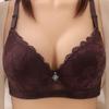 European & American Plus Size Lace Underwire Sexy Bra - Adjustable Fit