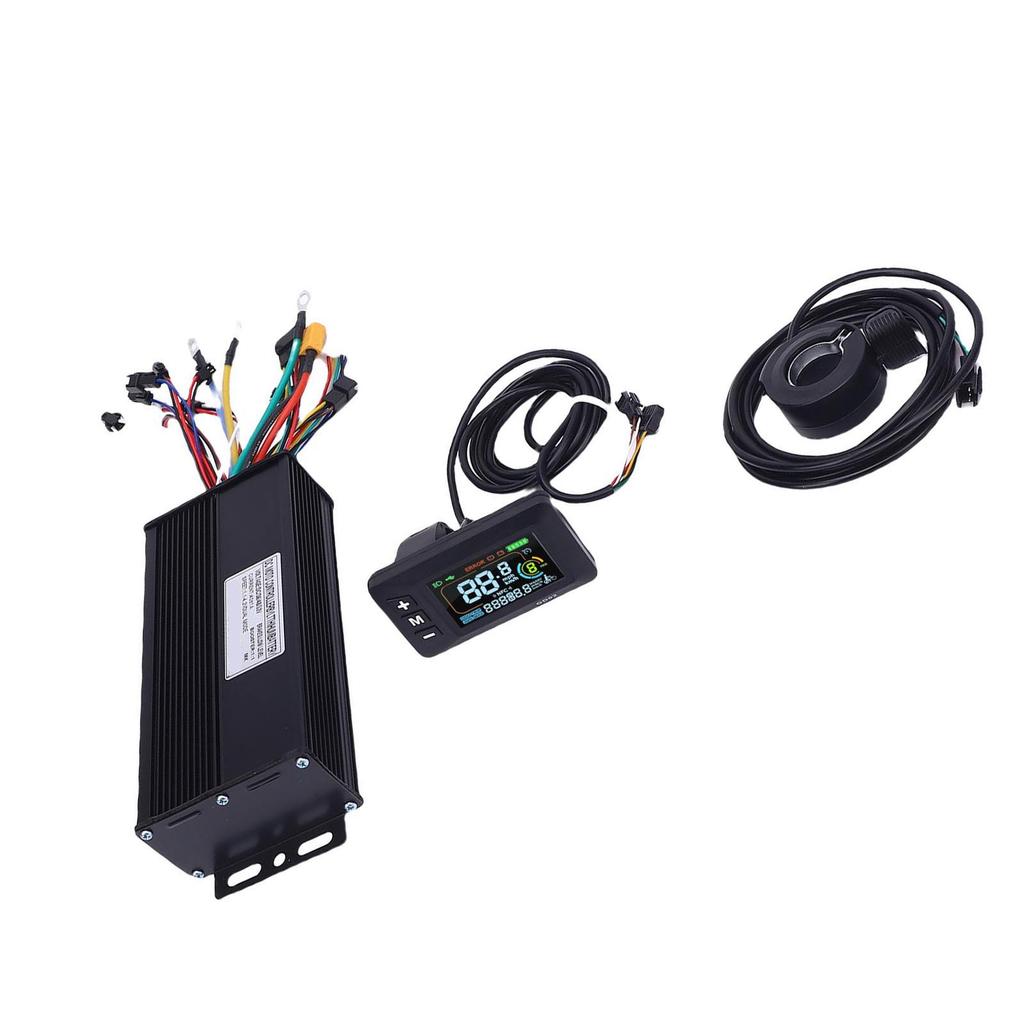 Electric Motor Controller Kit 40A Controller LCD GD02 Color Display with 130X Thumb Throttle for 36V