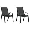 Vidaxl 3-teiliges Bistro-Möbelset für den Garten, Schwarz