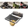 Sink Drainer Suction Cup Sink Strainer Reusable Sink Drain Strainer for Kitchen Food Waste with 50 Pcs Disposable Mesh Bags Foldable Multifunctional