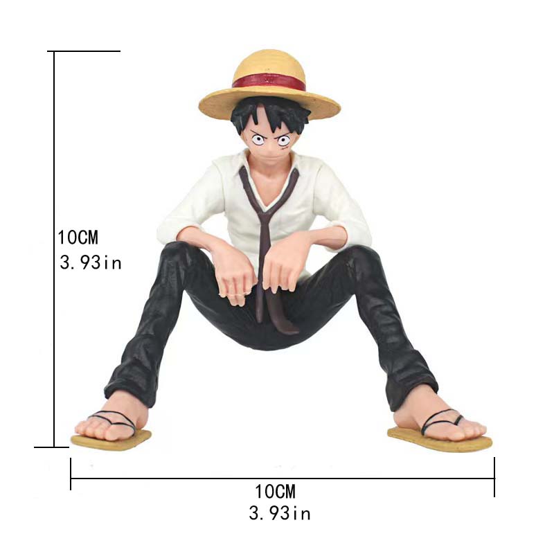One Piece Anime Figure Luffy Sitting Position Action Figure Pvc Model Collection Statue Figurine Doll Toy For Birthday Gift