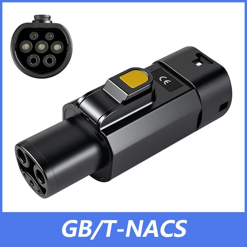 

EVqiaoyi Адаптер для электромобилей GB/T на NACS 32A 7 кВт, конвертер для зарядки электромобилей Tesla с стандартной стойки GB/T для Tesla Model 3/Y/S/X GBT to Tesla чёрный