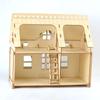 3D Wooden House Model with Porch - DIY Handmade Building Toy for Girls
