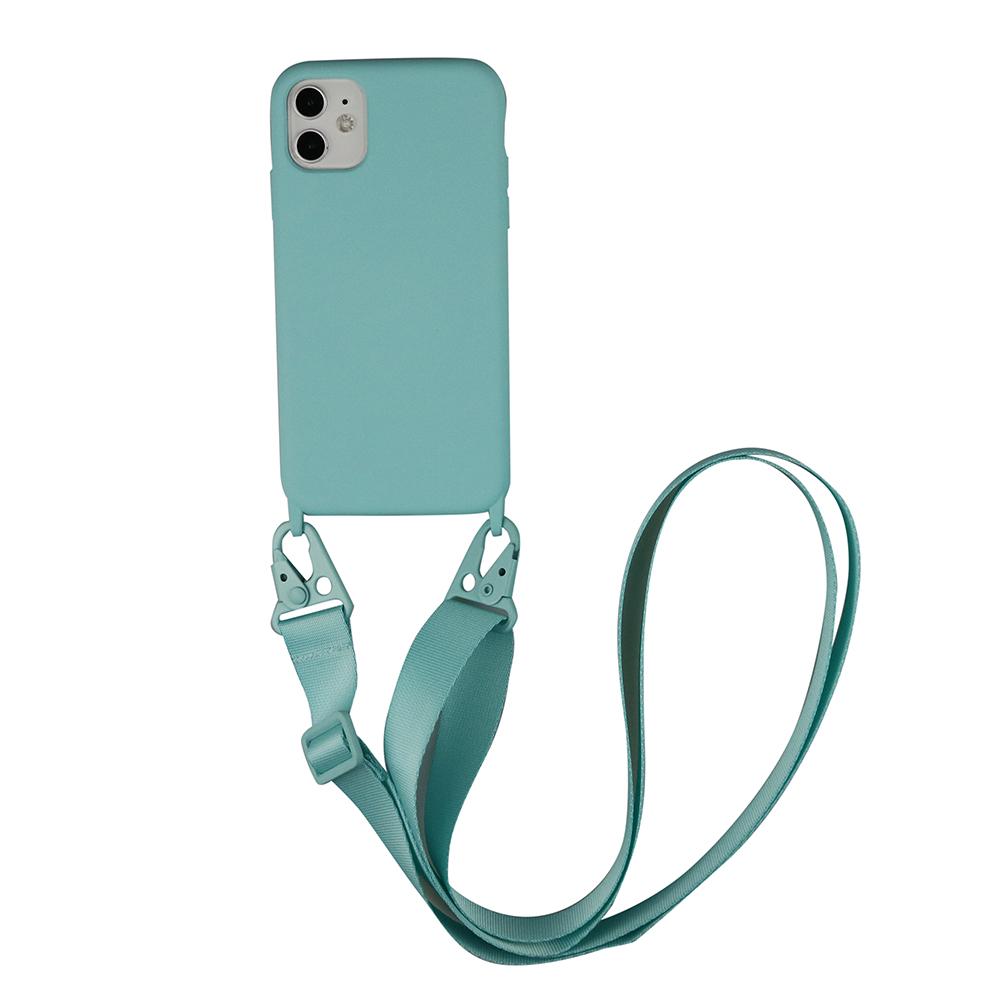 Silicone Lanyard Phone Case For iPhone 12 13 Mini 14 15 16 Pro Max X XR XS Cover With Neck Strap Crossbody Necklace Cord