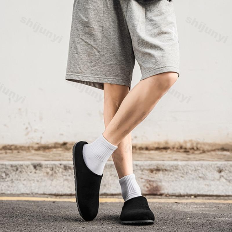 Men's Slippers New Trendy Comfortable Soft Large Size Mules Shoes Half Loafers Casual Versatile Hard-wearing Slingbacks Flats