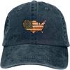 US Map Betsy Ross Flag Unisex Fashion Dad Hat Cotton Adjustable Baseball Cap