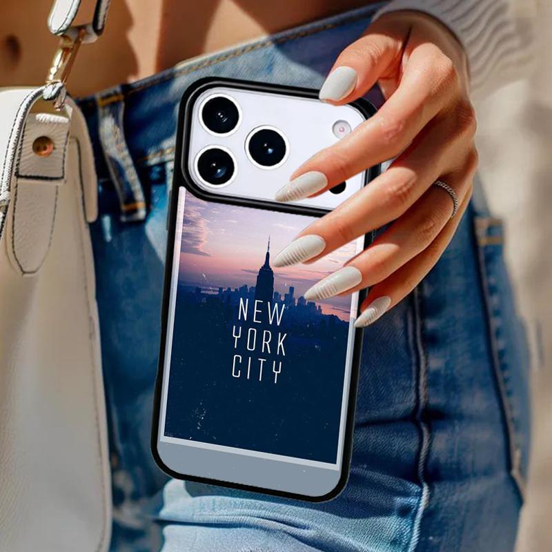 New York City Phone Case For iPhone 17 Air 14 15 13 12 Max Cover For Apple 16e 11 Pro Max Plus Coque