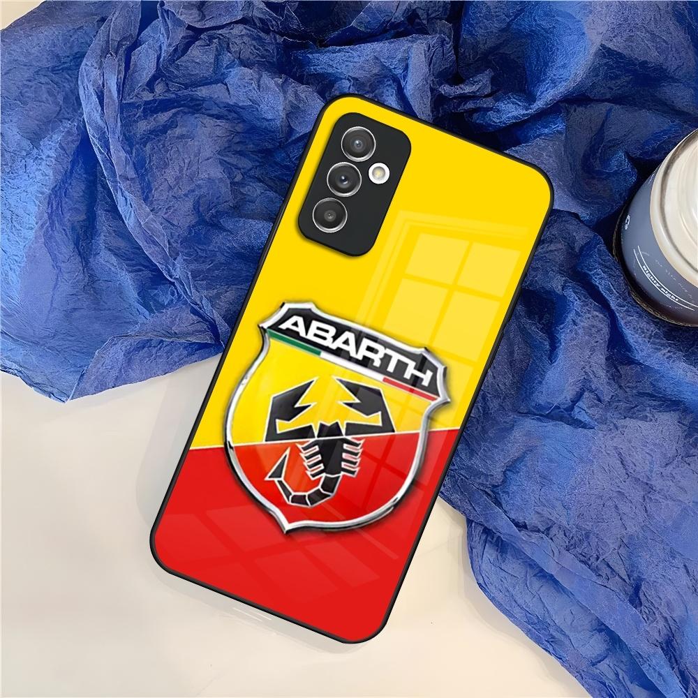 

ABARTH Италия Чехол для телефона автомобиля для Samsung Galaxy S25 S24 S30 S21 S23 S20 S22 Fe Note 20 Pro Ultra Plus стеклянная крышка Galaxy S24