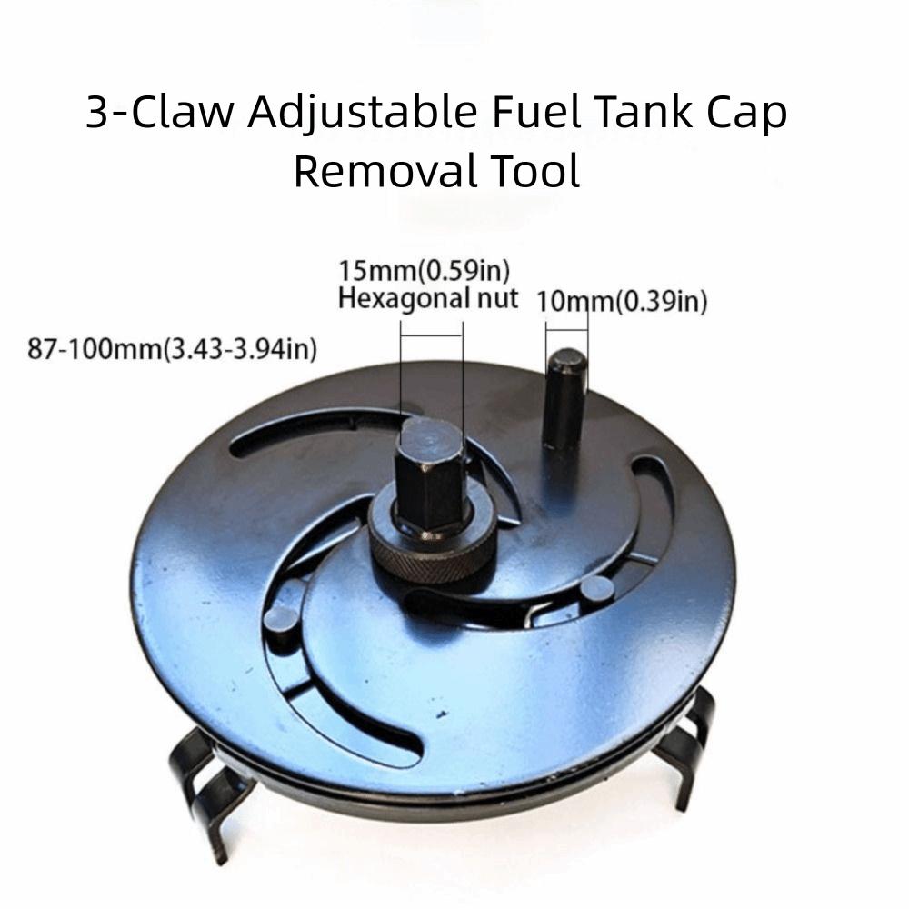 Straight Bending Gasoline Pump Wrench 3 Jaws Adjustable Fuel Tank Wrench  Vehicle Accessories