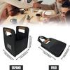 4 Cup Drink Carriers Holders With Handle Insulated Compartments And Foldable Frame For Commuting Beach Trip Outdoor