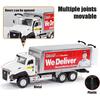 1/50 Scale Metal Scales City Die-casting Garbage Trucks, Large Toy Garbage Trucks, Oil Tankers and Toy Transport Vehicles with Rear Traction