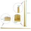 Morikuru Bamboo White Made in Natural Bamboo SG Wonder zone Set of 2 Chopsticks, Corner, Ten-tsuchi, Japan, 23cm, Tapered, Chopsticks, TK03-05,