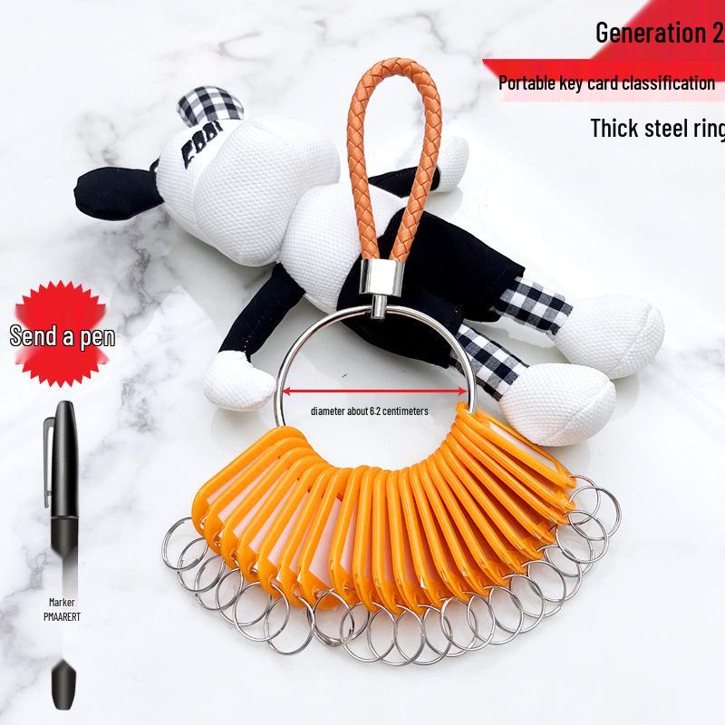 Landlord Rental Key Disk - Warehouse, Dormitory, Hotel Key Chain & Storage Management Marker