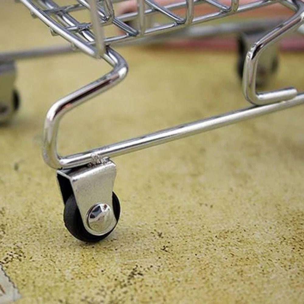 Home Decoration Mini Shopping Cart Toy Gift Desktop Model Mini Supermarket Shopping Trolley