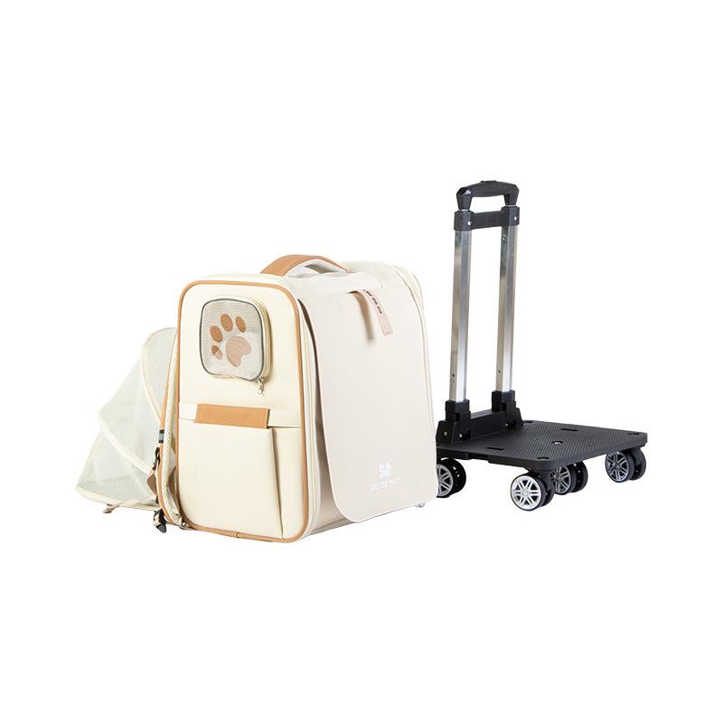 

DODOPET Expandable Large Capacity Pet Backpack for Cats and Dogs Recommended for: 15 lbs cat / 12 lbs dog