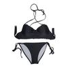 Han Li Gu Korean Style Three-Piece Swimsuit: Smart + Sexy Black Bikini (182040)