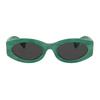 Miu Miu Letter Decorated Irregular Frame Sunglasses Women sunglasses Green SMU11W_E15H_F05S0_C_054