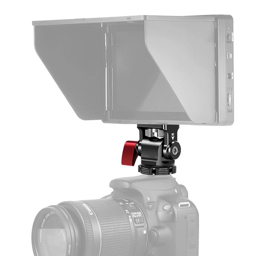 Camera Monitor Mount Cold Shoe Mount Adapter Aluminum Alloy with 1 4 Inch Screw for Mounting Camera Monitor Microphone