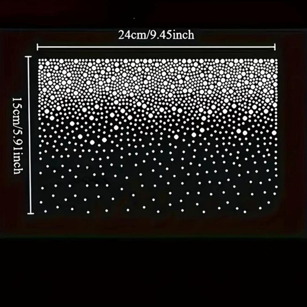 5 Sheets Gradient Polka Dot Self Adhesive Rhinestone Sticker Starry Sky Pattern Arts Crafts Iron-On Rhinestone Sheets DIY Bling