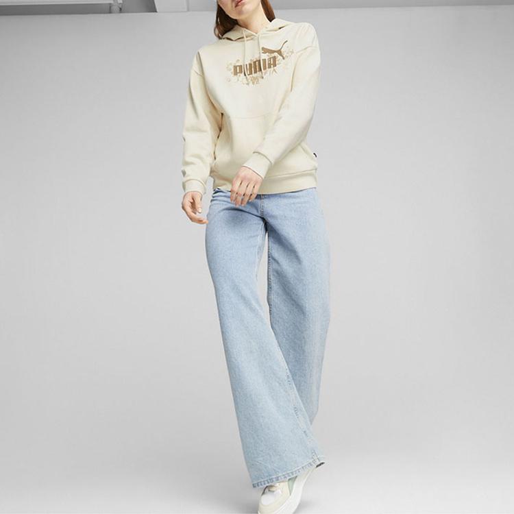 New PUMA Sweatshirts Women's Ecru 681520-87