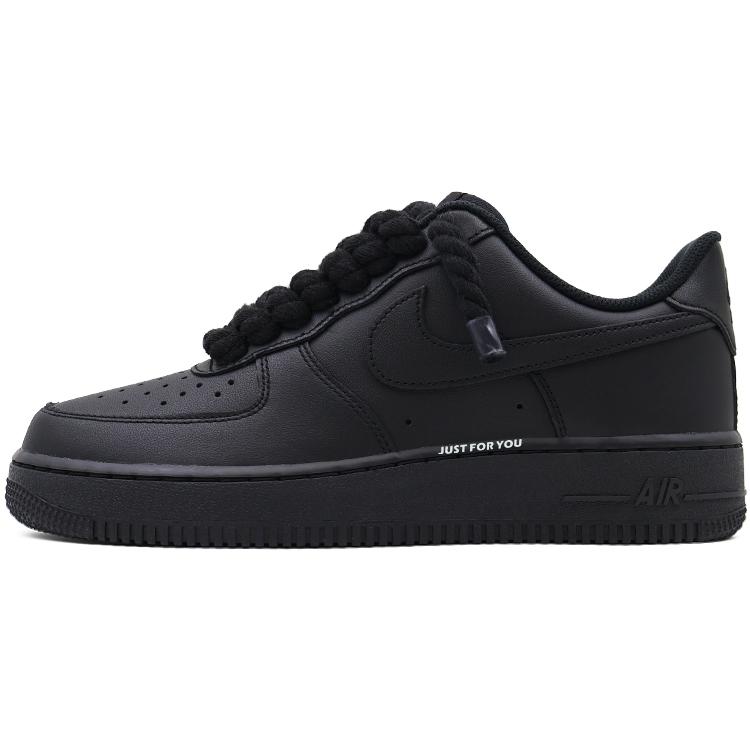 Nike Air Force 1 Abrasion Resistant Low top Skateboard Shoes Unisex Black CW2288-001(Team91- )