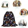 Creative Halloween Backpacks Portable Sports Gym Sack Sturdy Drawstring Bag  Sport