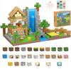Magnetic Constructor Active Hobby Minecraft Pixel Blocks with Light, 138 Parts